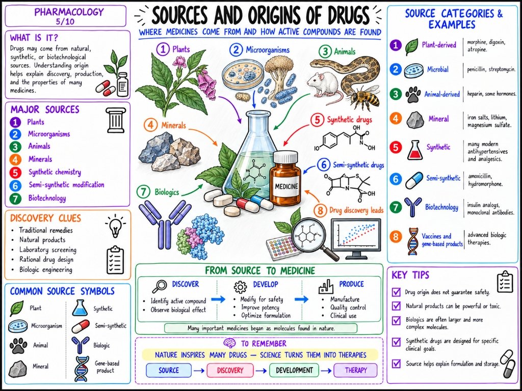 Pharmacology 5/10: Sources and Origins of Drugs โ Natural, Synthetic and Biologics